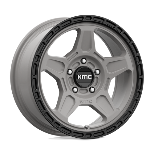 KMC KM721 ALPINE 5X114.3 16X7 +15 SATIN GRAY WITH BLACK LIP