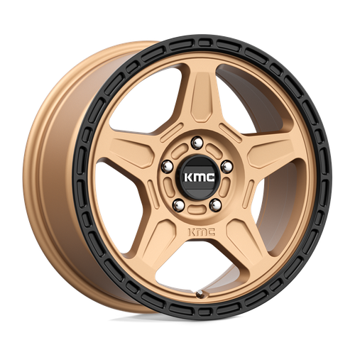 KMC KM721 ALPINE 5X100 17X8 +38 MATTE BRONZE WITH BLACK LIP