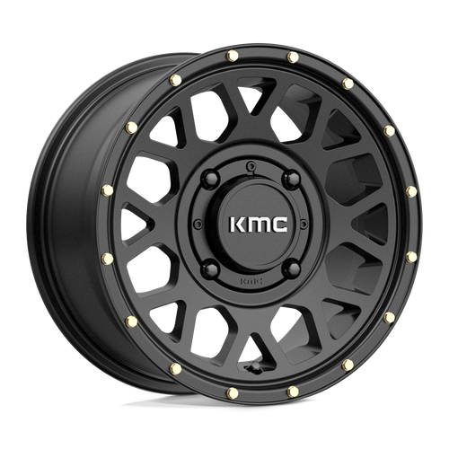 KMC Powersports KS135 GRENADE 4X137 14X7 +38 SATIN BLACK