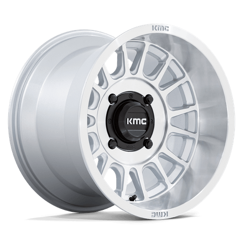 KMC Powersports KS138 IMPACT UTV 4X156 15X10 +0 SILVER WITH MACHINED FACE