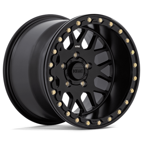 KMC Powersports KS235 GRENADE BEADLOCK 5X114.3 15X10 +0 SATIN BLACK