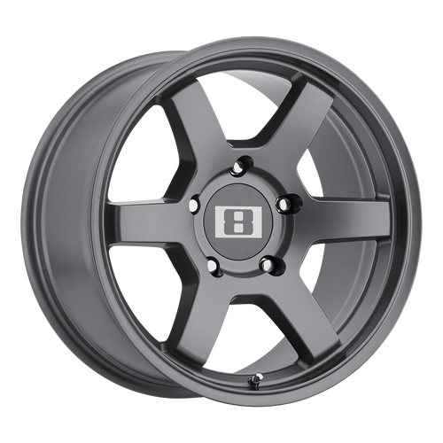 Level 8 MK6 6X114.3 17X8 +0 MATTE GUNMETAL