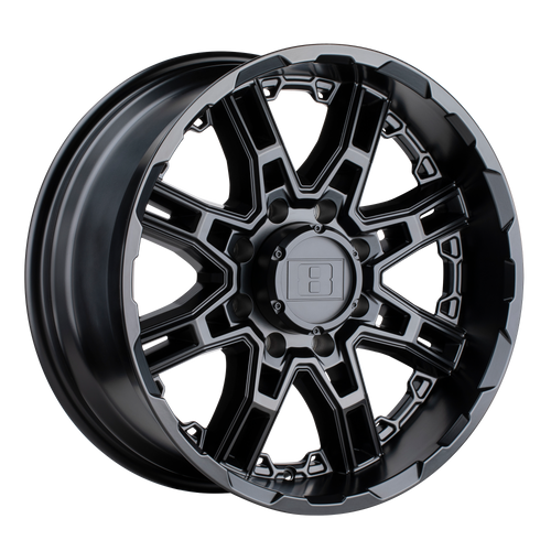 Level 8 SLINGSHOT 6X135 22X10 +12 MATTE BLACK