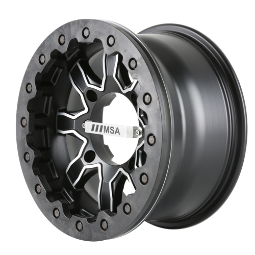 MSA Offroad Wheels F1 R-FORGED 4X110 14X7 +0 MACHINED SATIN BLACK