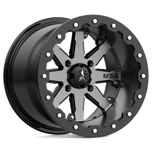 MSA Offroad Wheels M21 LOK BEADLOCK 4X137 14X10 -10 CHARCOAL TINT