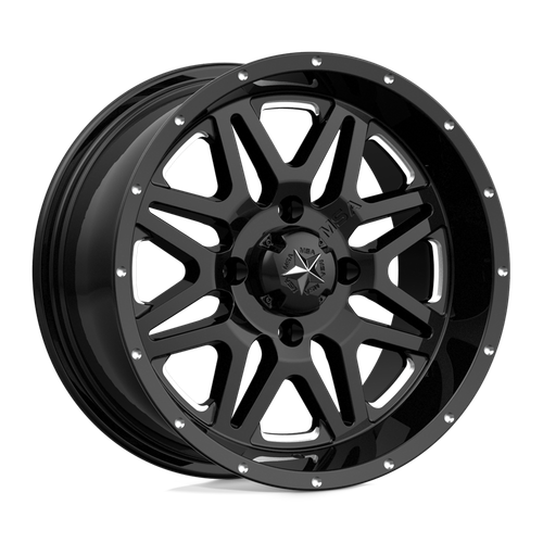 MSA Offroad Wheels M26 VIBE 4X156 14X7 +0 MILLED GLOSS BLACK