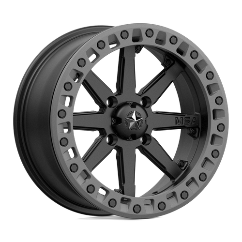 MSA Offroad Wheels M31 LOK2 BEADLOCK 4X110 14X10 +0 SATIN BLACK MATTE GRAY RING