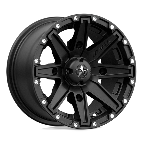 MSA Offroad Wheels M33 CLUTCH 4X137 12X7 +10 SATIN BLACK