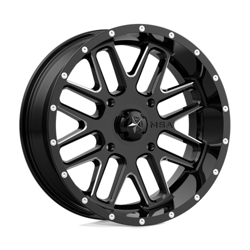 MSA Offroad Wheels M35 BANDIT 4X156 22X7 +0 GLOSS BLACK MILLED