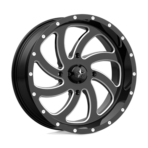 MSA Offroad Wheels M36 SWITCH 4X156 18X7 +0 GLOSS BLACK MILLED