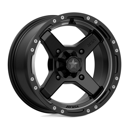 MSA Offroad Wheels M39 CROSS 4X110 14X7 +10 SATIN BLACK TITANIUM TINT
