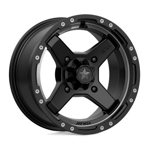 MSA Offroad Wheels M39 CROSS 4X156 14X7 +10 SATIN BLACK TITANIUM TINT