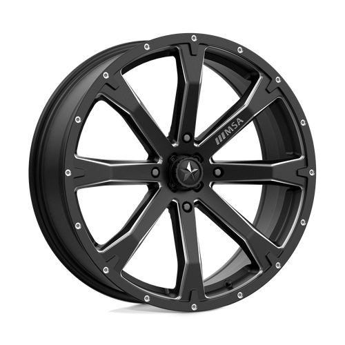 MSA Offroad Wheels M42 BOUNTY 4X137 20X7 +10 SATIN BLACK MILLED