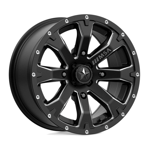 MSA Offroad Wheels M42 BOUNTY 4X110 14X7 +10 SATIN BLACK MILLED