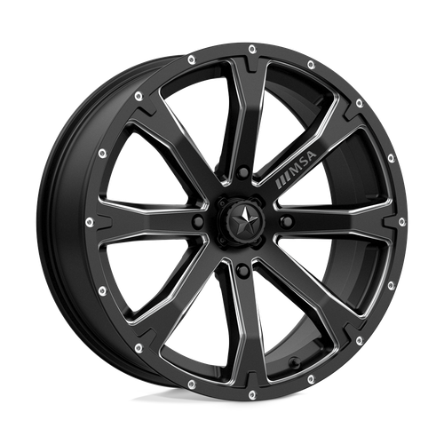MSA Offroad Wheels M42 BOUNTY 4X156 18X7 +10 SATIN BLACK MILLED