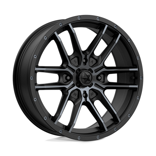 MSA Offroad Wheels M43 FANG 4X137 18X7 +10 SATIN BLACK WITH TITANIUM TINT