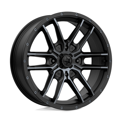 MSA Offroad Wheels M43 FANG 4X156 18X7 +10 SATIN BLACK WITH TITANIUM TINT
