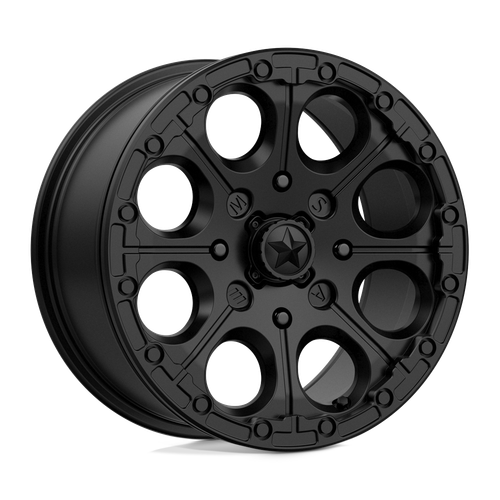 MSA Offroad Wheels M44 CANNON BEADLOCK 4X110 15X7 +25 SATIN BLACK