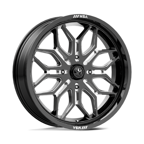 MSA Offroad Wheels M47 SNIPER 4X137 24X7 +10 GLOSS BLACK MILLED