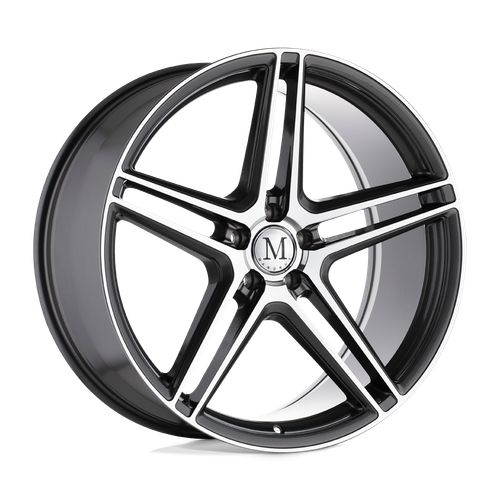 Mandrus BREMEN 5X112 17X8 +42 GLOSS GUNMETAL W/ MIRROR CUT FACE