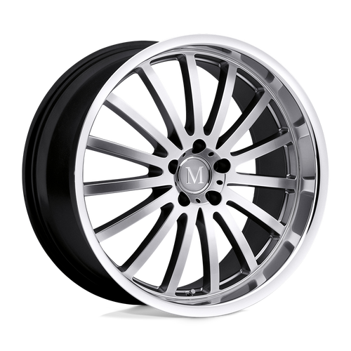 Mandrus MILLENIUM 5X112 18X9.5 +35 HYPER SILVER W/ MIRROR CUT LIP