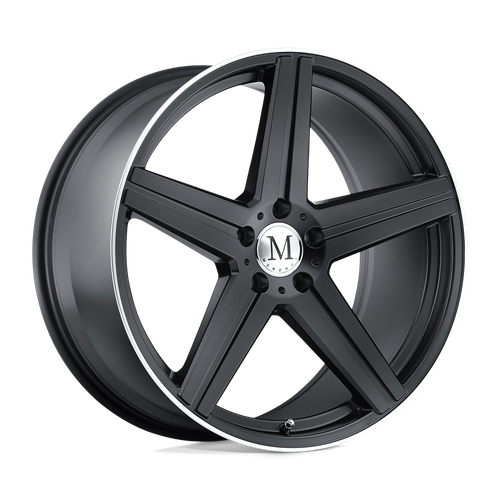 Mandrus ESTRELLA 5X112 19X8.5 +20 MATTE BLACK W/ MACHINED LIP