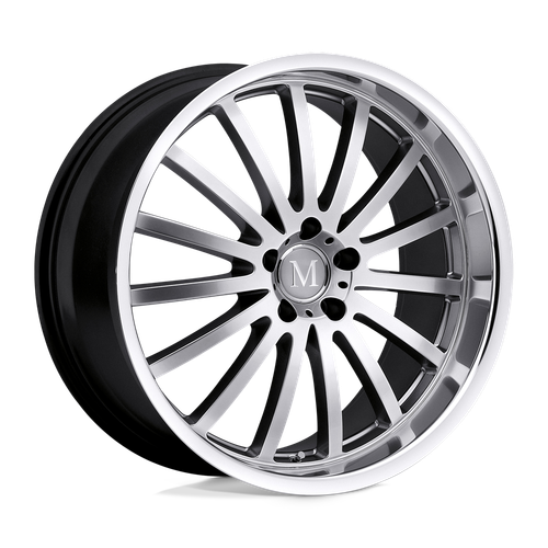 Mandrus MILLENIUM 5X112 19X9.5 +53 HYPER SILVER W/ MIRROR CUT LIP