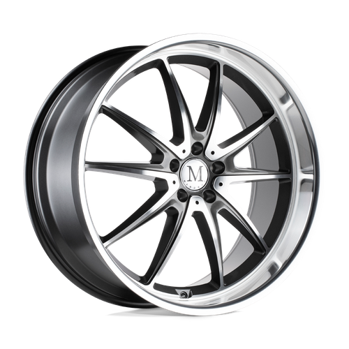 Mandrus ARGENT 5X112 20X10 +45 GLOSS GUNMETAL W/ MIRROR CUT FACE