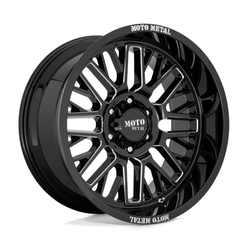 Moto Metal MO802 5X150 20X10 -18 GLOSS BLACK MILLED