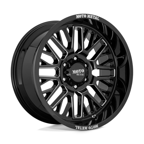 Moto Metal MO802 5X127 20X9 +18 GLOSS BLACK MILLED