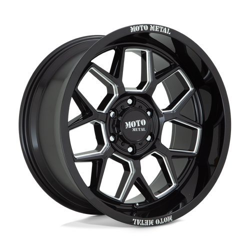Moto Metal MO803 BANSHEE 5X139.7 20X10 -18 GLOSS BLACK MILLED