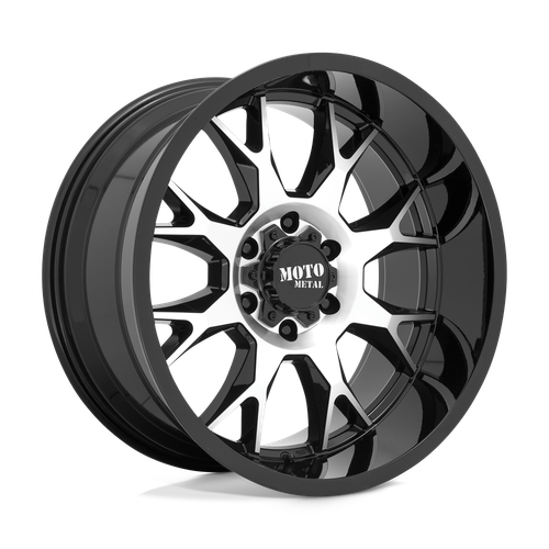 Moto Metal MO806 5X150 20X9 +0 GLOSS BLACK MACHINED