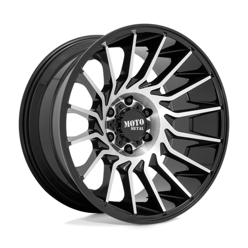 Moto Metal MO807 5X127 22X12 -44 GLOSS BLACK MACHINED