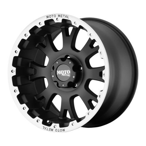 Moto Metal MO956 5X150 20X9 +30 MATTE BLACK WITH MACHINED LIP