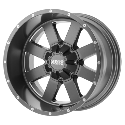 もろ Moto Metal MO962 8X170 20X10 -24 SATIN GRAY MILLED - Threepieceus