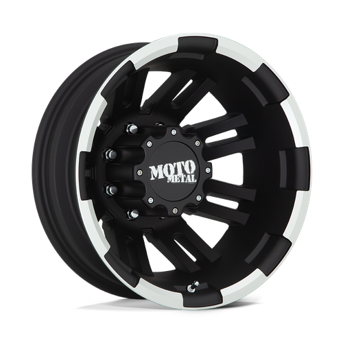 Moto Metal MO963 8X165.1 16X6 -134 MATTE BLACK MACHINED - REAR