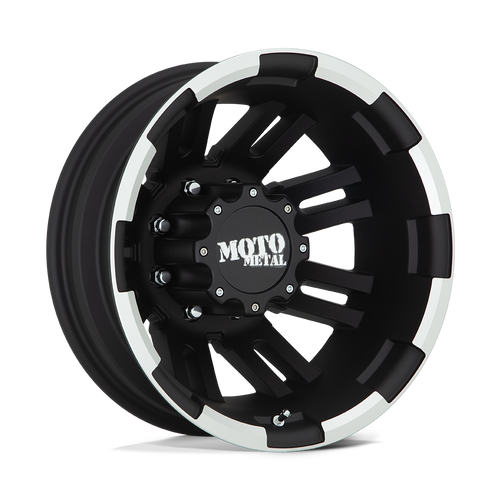 Moto Metal MO963 8X170 16X6 -134 MATTE BLACK MACHINED - REAR