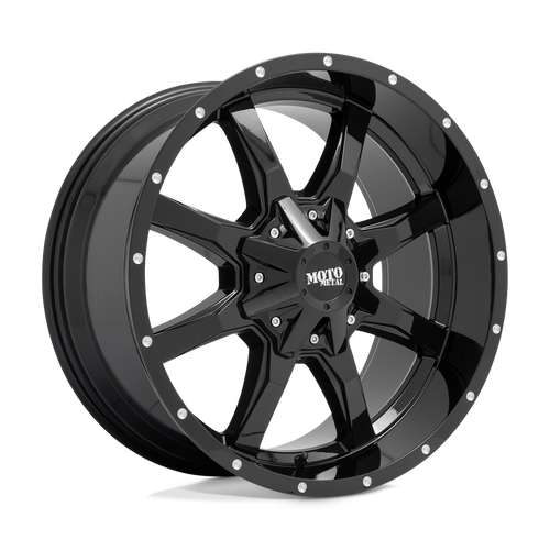 Moto Metal MO970 6X120/6X139.7 16X8 +0 GLOSS BLACK WITH MILLED LIP