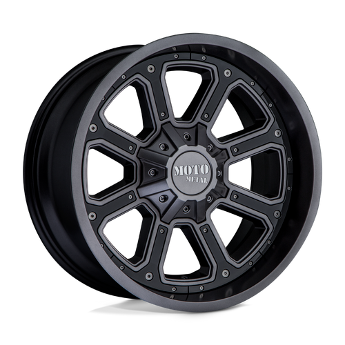 Moto Metal MO984 SHIFT 6X114.3 17X9 +18 MATTE GRAY GLOSS BLACK INSERTS