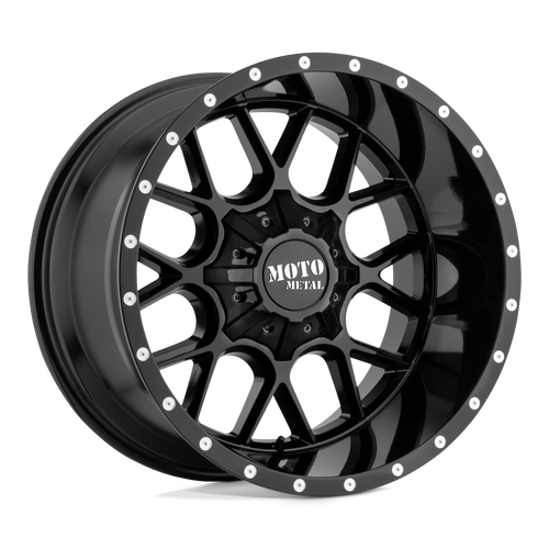 Moto Metal MO986 SIEGE 8X165.1 22X12 -44 GLOSS BLACK
