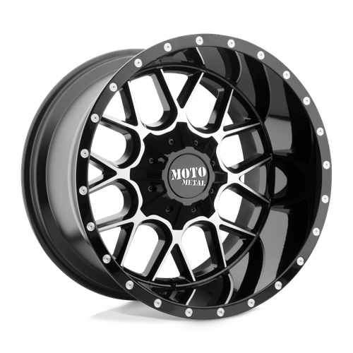 Moto Metal MO986 SIEGE 6X135/6X139.7 24X14 -76 GLOSS BLACK MACHINED