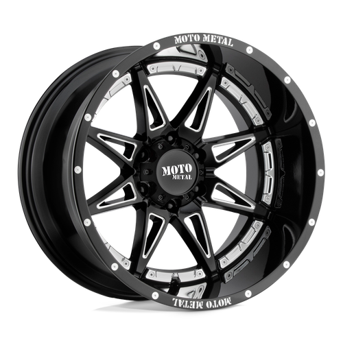 Moto Metal MO993 HYDRA 5X150 20X9 +18 GLOSS BLACK MILLED
