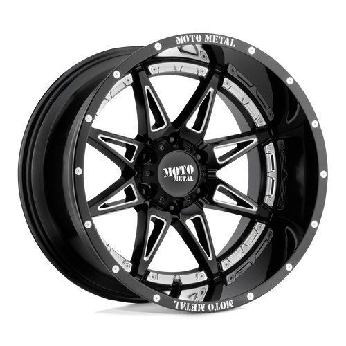 Moto Metal MO993 HYDRA 5X150 18X8.5 +18 GLOSS BLACK MILLED