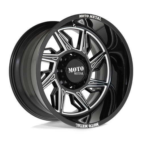 Moto Metal MO997 HURRICANE 6X139.7 20X10 -18 GLOSS BLACK MILLED - RIGHT DIRECTIONAL