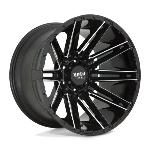 Moto Metal MO998 KRAKEN 8X180 22X10 -18 GLOSS BLACK MILLED