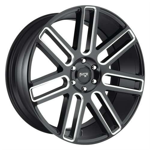 Niche 1PC M096 ELAN 5X114.3 22X9 +35 MATTE BLACK MILLED