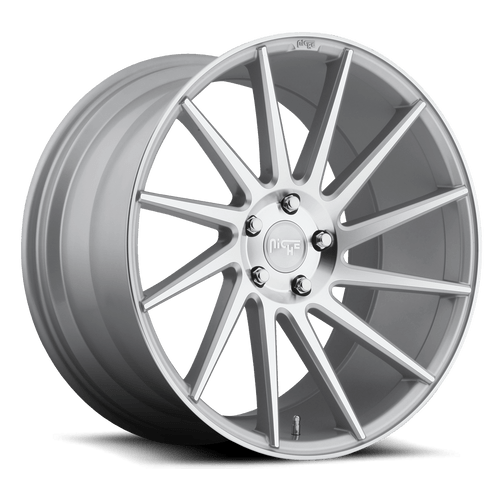 Niche 1PC M112 SURGE 5X120 19X8.5 +35 GLOSS SILVER MACHINED