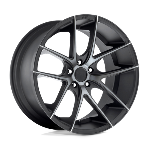 Niche 1PC M130 TARGA 5X115 22X10.5 +20 MATTE BLACK DOUBLE DARK TINT