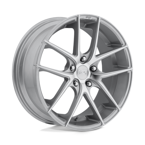 Niche 1PC M131 TARGA 5X130 19X8.5 +47 GLOSS SILVER MACHINED