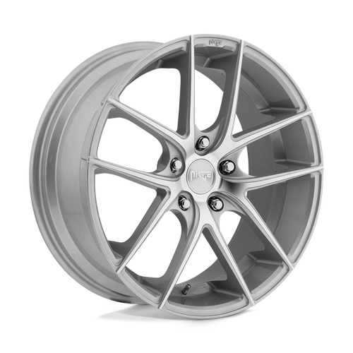 Niche 1PC M131 TARGA 5X114.3 20X8.5 +42 GLOSS SILVER MACHINED